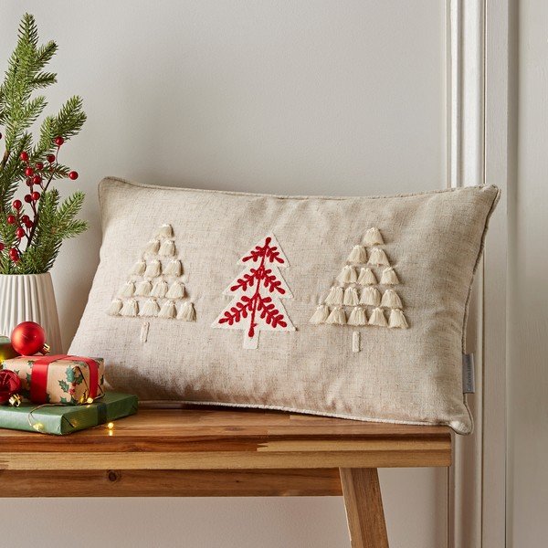 Jõulumotiividega dekoratiivpadi 30x50 cm Christmas Tree - Catherine Lansfield-image-1