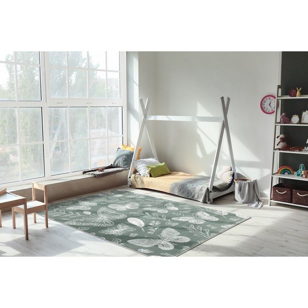 Roheline laste vaip 80x150 cm Dreamy Butterflies - FD-image-1
