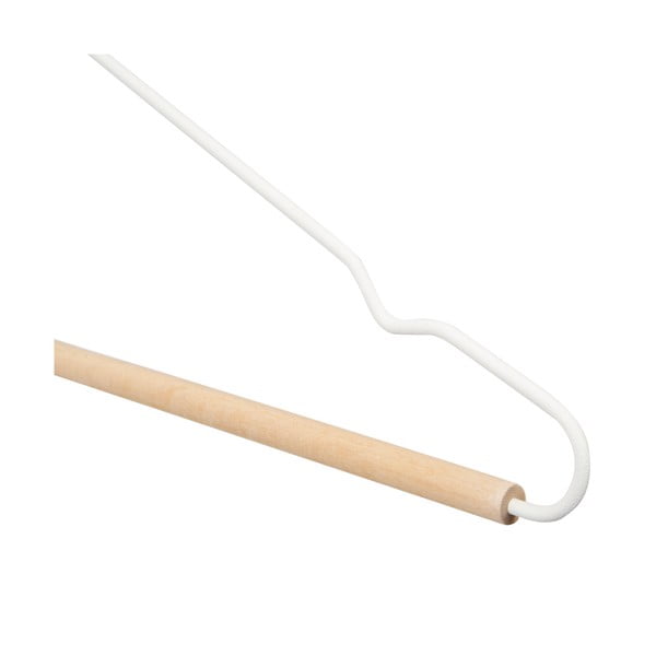 2 valge riidepuude riputuskomplekt puidust detailidega Frosted - Compactor-image-4