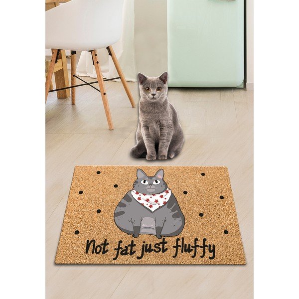 Kassikaussi matt , 60 x 40 cm Not Fat Just Fluffy - Petpetite-image-2