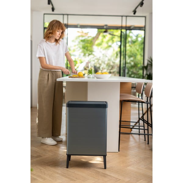 Hall taaskasutatud plastikust prügikast 54 l Verto High - Curver-image-3