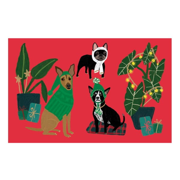 Jõulukaardid 5tk komplektis Cat and Dog Palais - Roger la Borde