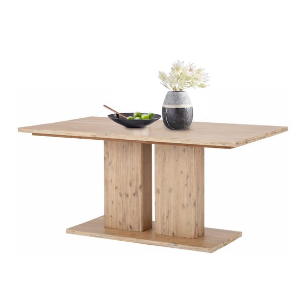 Hnědý jídelní stůl z masivního akáciového dřeva Støraa Yen, 1 x 2 m