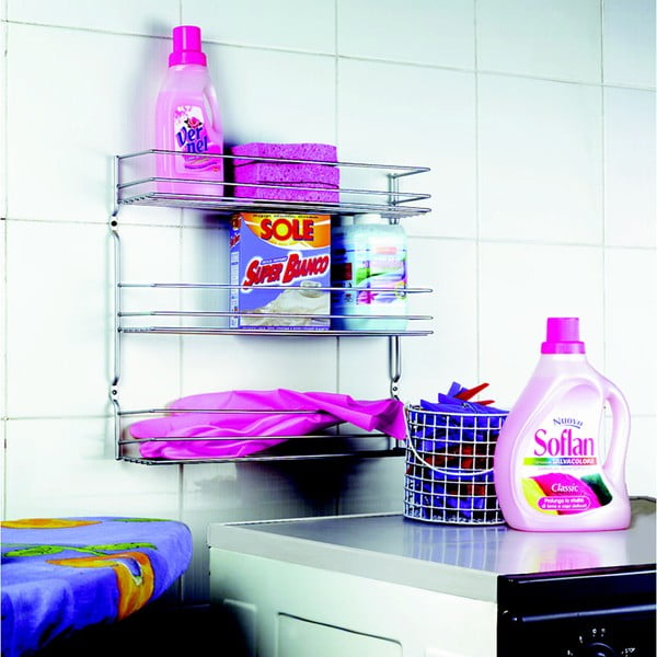 Seinale kinnitatav terasest maitseainete riiul – Metaltex-image-1