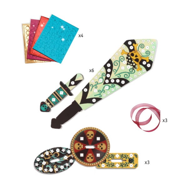 Komplekt 3 rüütli mõõga valmistamiseks - Djeco-image-2