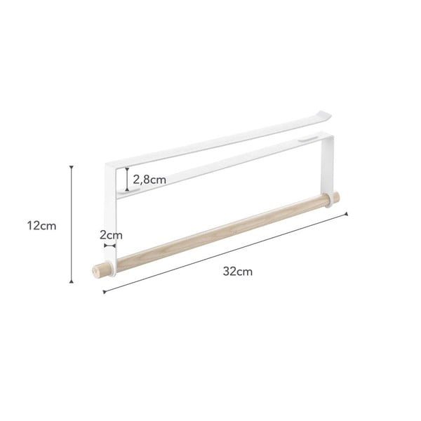 Valge puit majapidamispaberi hoidja rippuv Tosca – YAMAZAKI-image-3