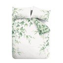 Valge-roheline puuvillane voodilina 230x220 cm Scenic Leaves - RHS