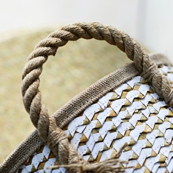 Ručně vyráběný koš z mořské trávy a’miou home Purao, ⌀ 28 cm-image-1