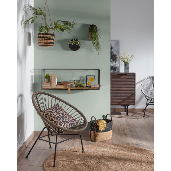 Must kuusepuidust riiul 90 cm Elisha - Kave Home-image-2