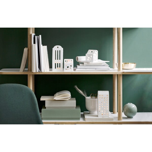 Valge keraamiline küünlajalg Urbania Lighthouse Functio - Kähler Design-image-4