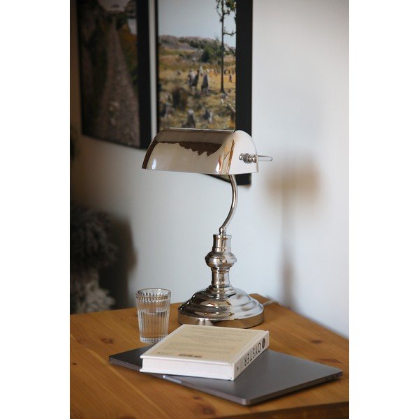 Hõbedane laualamp (kõrgus 22,5 cm) Bankers - Markslöjd-image-1