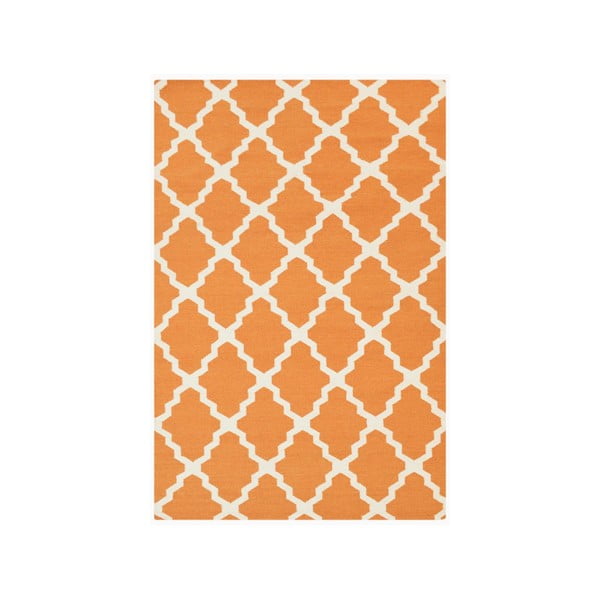 Vlněný koberec Kilim Jasmina Orange, 160x230 cm