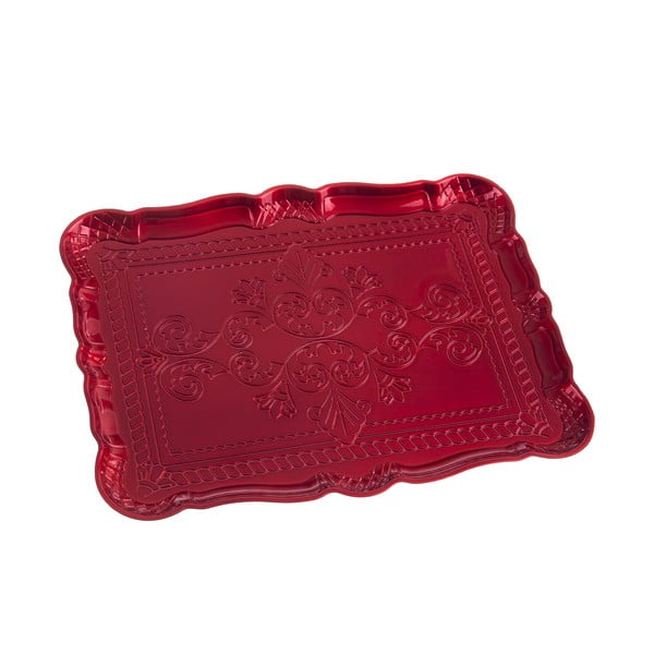 Punane ristkülikukujuline serveerimistaldrik , 30,5 x 23 cm - Casa Selección