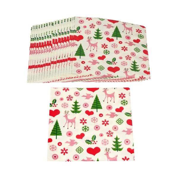 Salvrätikud komplektis 20 tk 25x25 cm 50s Christmas - Rex London-image-2