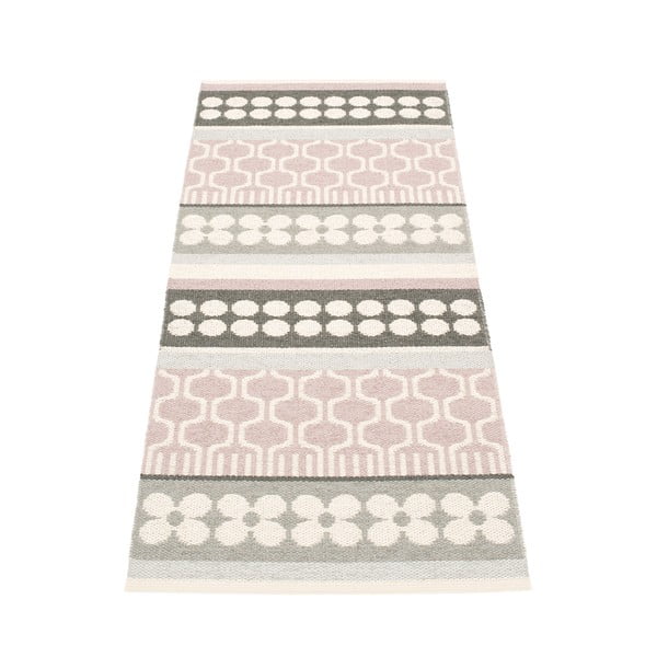 Heleroosa-hall sise/välisvaip 70x180 cm Asta Pale Rose – Pappelina