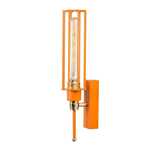 Oranžová nástěnná lampa Single II