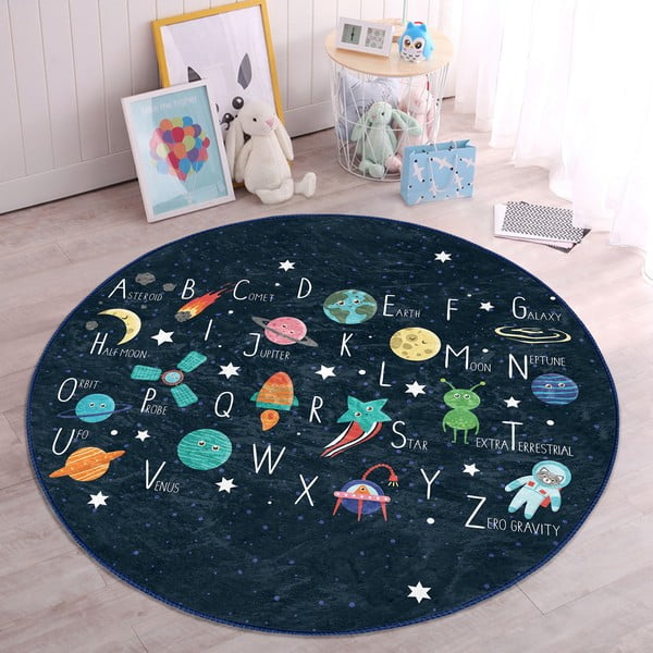 Tumesinine laste vaip ø 100 cm Comfort - Mila Home-image-2