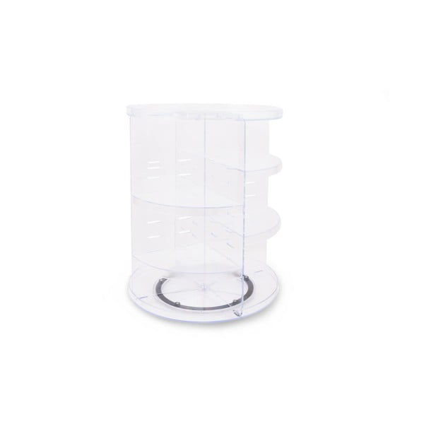 Läbipaistev plastikust pöörlev kosmeetika organisaator vannituppa - Hermia-image-3