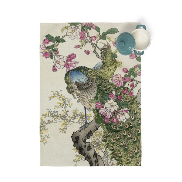 Komplekt 2 puuvillast köögirätikut, 70 x 50 cm Japonais - Happy Friday Basic-image-1