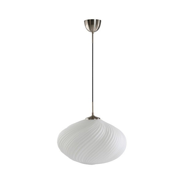 Valge/hõbedane hämardatav opaalklaasist rippvalgusti ø 50 cm Meringue - Jotex
