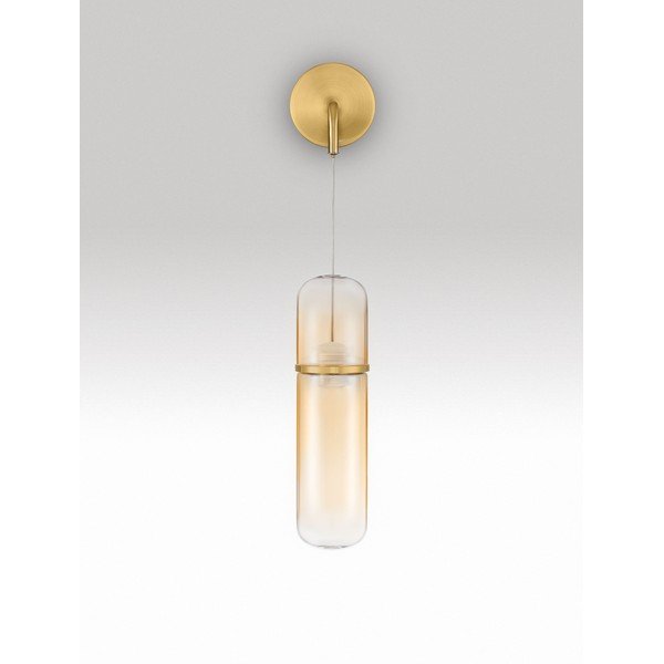 Kuldse värvi klaasist hämardatav LED-seinavalgusti Norma - Nova Luce-image-3