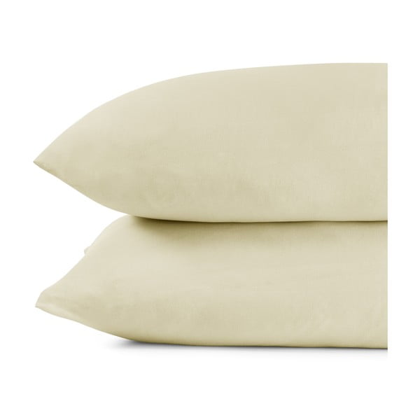 Sada 2 šedobéžových bavlněných povlaků na polštáře DecoKing Amber Beige, 40 x 40 cm-image-3