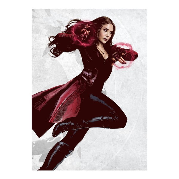 Nástěnná cedule Civil War United We Stand - Scarlet Witch