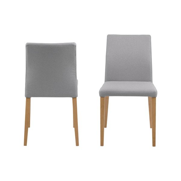 Sada 2 světle šedých jídelních židlí Actona Zina Dining Set-image-2