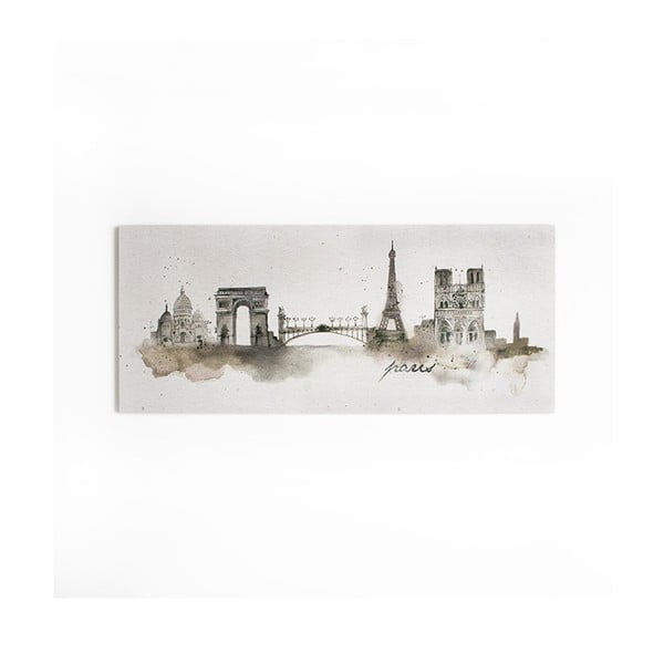 Obraz Graham & Brown Paris Watercolour, 120 x 50 cm