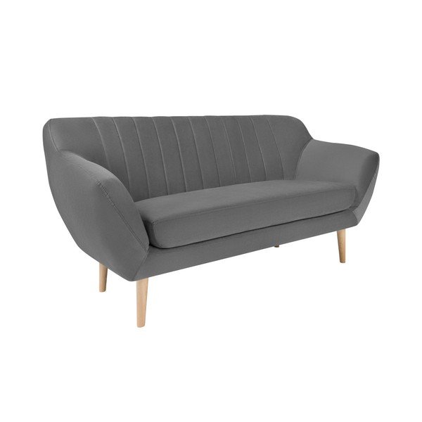Hall sametne diivan , 158 cm Sardaigne - Mazzini Sofas-image-2