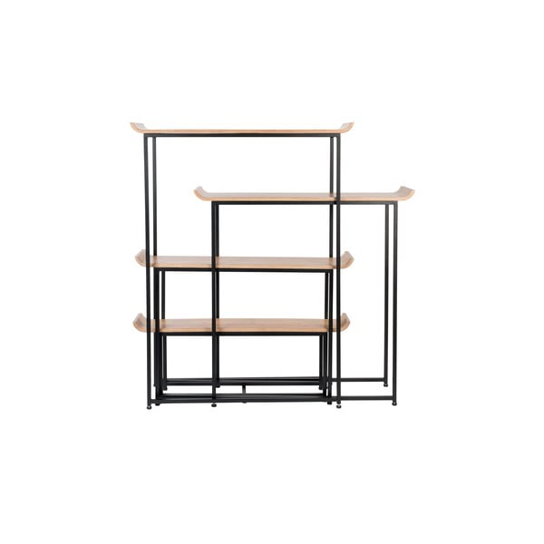 Bambusest riiul must-puiduvärvi 114x148 cm Flodka - Zuiver-image-4