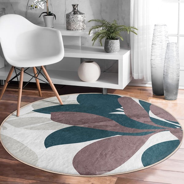 Pestav ümmargune vaip, sobitub robottolmuimejaga ø 100 cm Comfort - Mila Home-image-1
