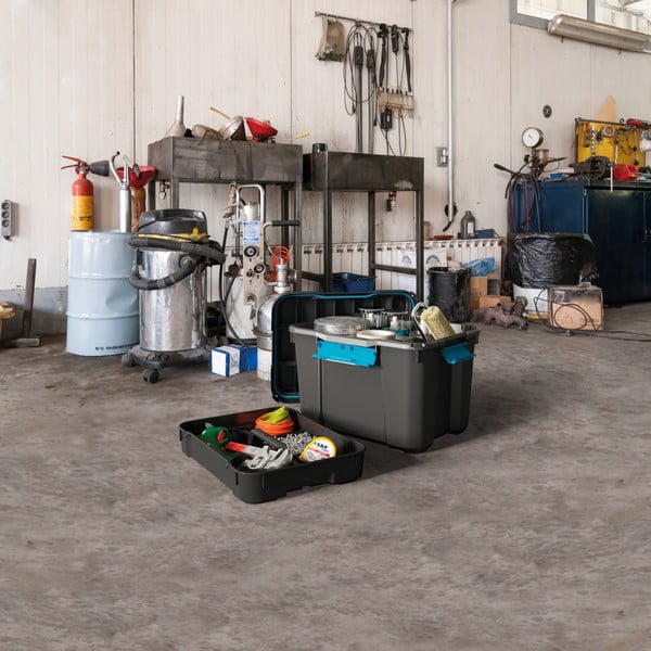 Must plastikust kaanega hoiukast 73,5x44,5x46 cm Scuba Box - KIS-image-4