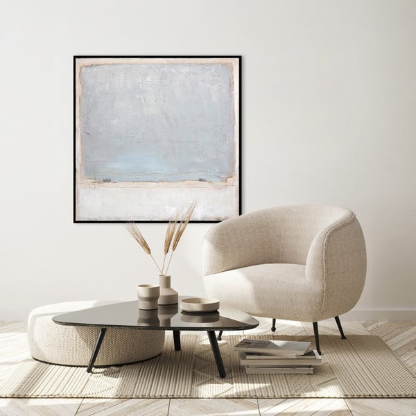 Käsitsi maalitud maal 100x100 cm Blue Inside - Malerifabrikken-image-1