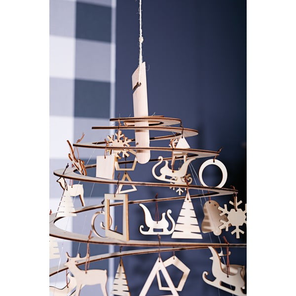 10 puidust jõulukaunistuste komplekt Medium - Spira-image-1