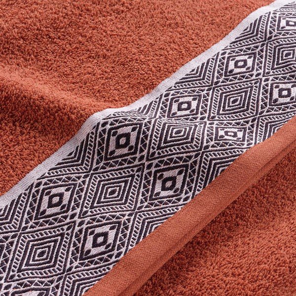 Tellisevärvi puuvillane froteerätik 90x150 cm Esteban - douceur d'intérieur-image-2