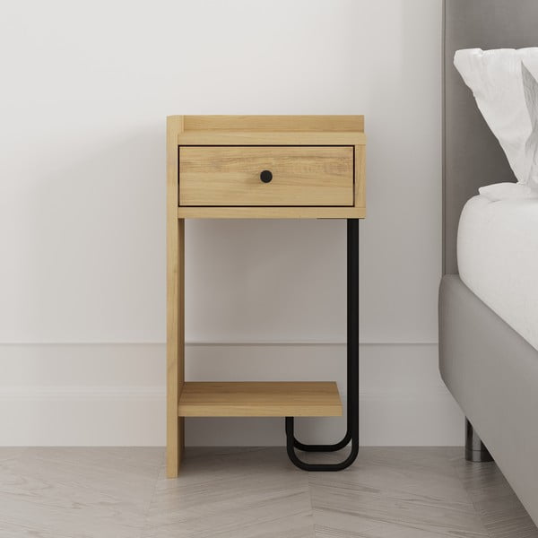 Tammedekooriga öökapp koos  riiulitega Mercure - Marckeric-image-1