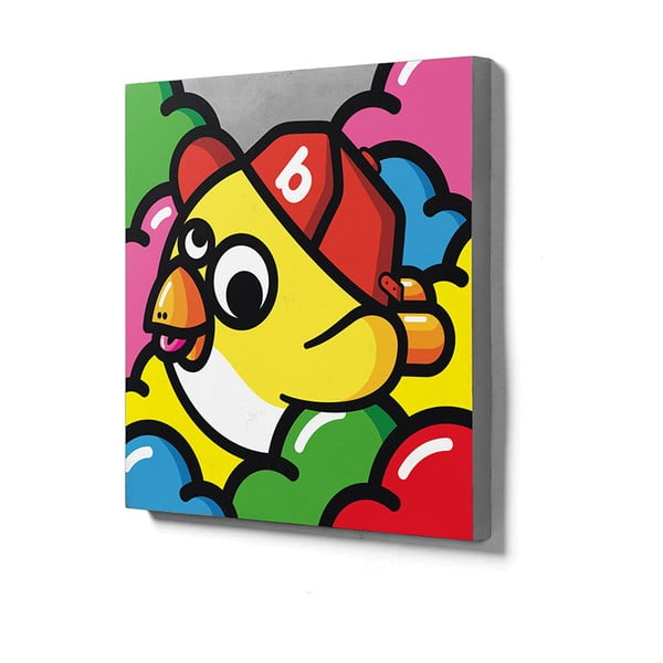 Betoonist seinamaal Jaune, 60 x 60 cm Oiseau Volant - Lyon Béton-image-1