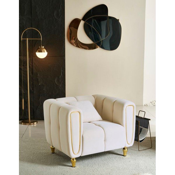 Kreem sametist tugitool Alma - Mauro Ferretti-image-1