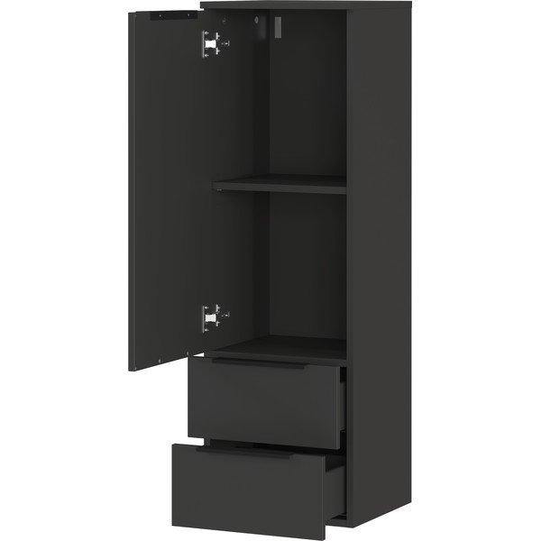 Antratsiitne kõrge rippuv vannitoakapp 36x111 cm Crandon - Germania-image-3