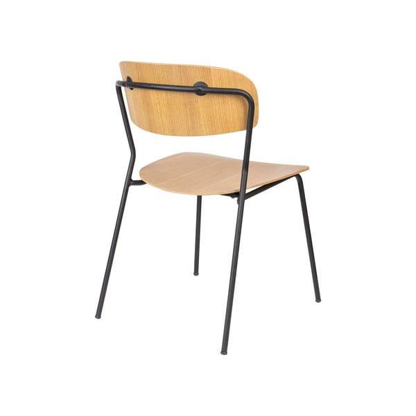 Söögitoolid 2-st komplektis naturaalses pappeldekooris Jolien - White Label-image-4