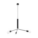 Černé stropní svítidlo Sollux Donato 3D