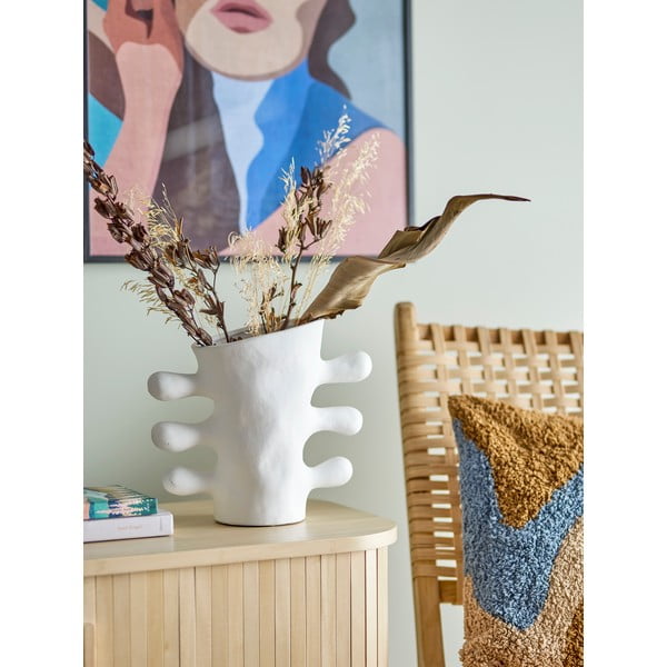 Valge kivivara vaas Pernilla - Bloomingville-image-1