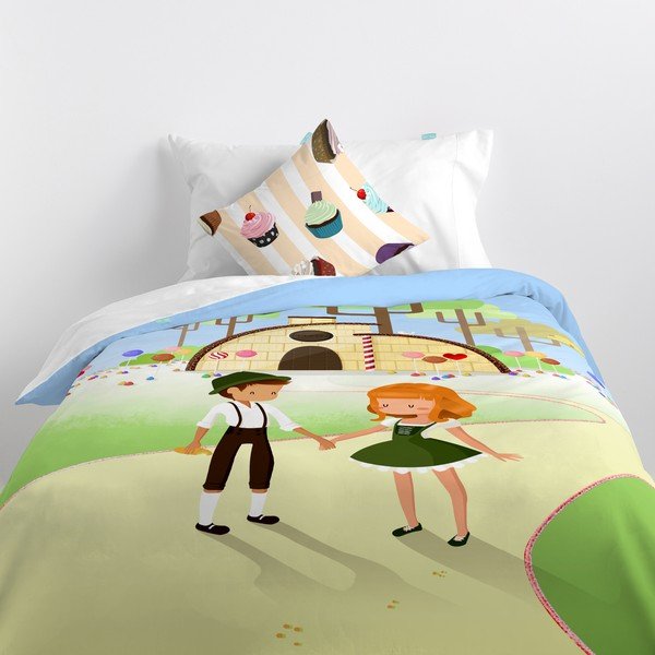 Povlak na peřinu a polštář Mr. Fox Candy, 140 x 200 cm-image-4