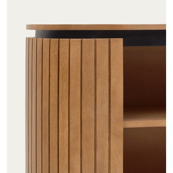 Mangopuidust raamaturiiul naturaalses värvitoonis 120x90 cm Licia - Kave Home-image-3