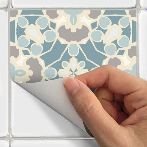 Sada 24 dekorativních samolepek na stěnu Ambiance Underwater Garden, 15 x 15 cm-image-3