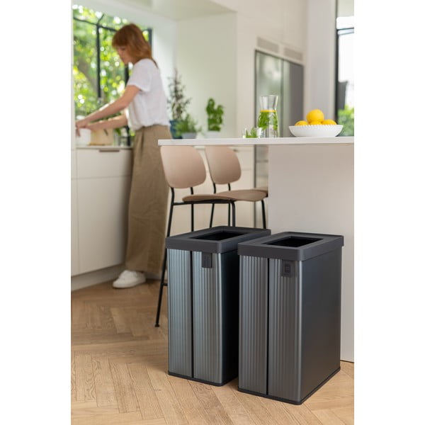 Sinine taaskasutatud plastikust prügikast 54 l Verto Recycle - Curver-image-3