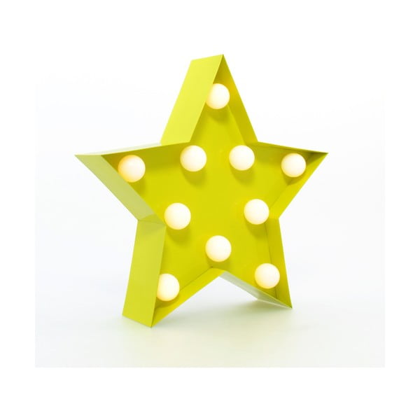 Dekorativní světlo Carnival Star, žluté