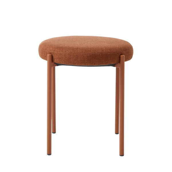 Terrakottapunane metallist taburet Pelican - Unique Furniture-image-3