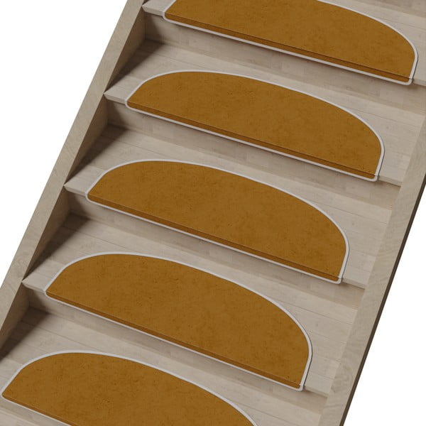 Helepruunid trepivaibad 16 tk komplektis 20x65 cm Plain Color - Vitaus-image-1